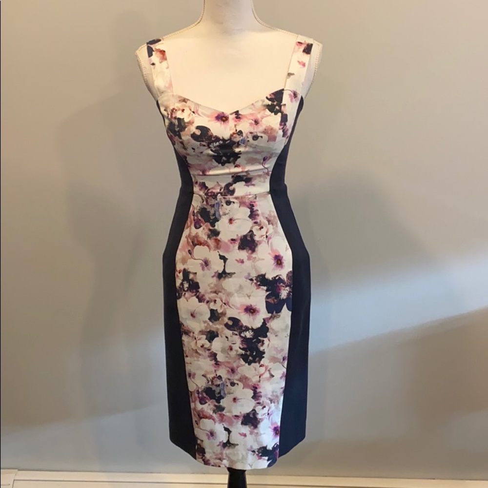 Black Halo Sadie Floral Sleeveless Dress